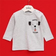 Erkek Çocuk Uzun Kol Ince Tişört - 16898 - Melanj