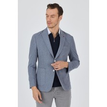 Düz Örme Pamuklu 6 Drop Slim Fit Ceket 1002250114