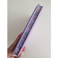 Mor Kız Görselli Yum Yum Puf Defter- 96YP -1 Adet