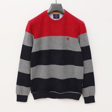 Erkek Uzun Kol Ince Sweatshirt - CZT-110 - Kırmızı