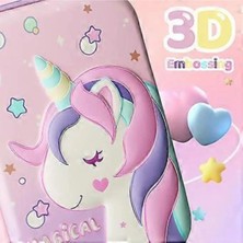 Xcspace 3D Kalem Kutusu - Sevimli Unicorn Karakterli Büyük Boy 21 x 16 x 5 cm (Yurt Dışından)