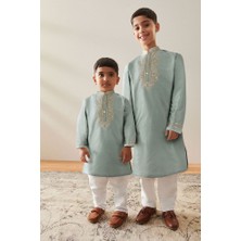 Pamuklu Adaçayı Kurta Pantolon Alt Üst Takım