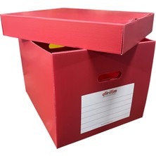 Dirilim Plastik Arşiv Kutusu ve Dosyası Taşıma Kutusu 42X35X30CM Plastik Oluklu Levha