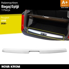 Nova Krom Peugeot 2008 Krom Bagaj Eşiği 2020-2023