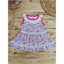 Kır Çiçeği Lila Kız Bebek Elbisesi Çocuk Takım 3-6-9-12 Ay Bebek Takımları Kıyafetleri Bebek Giyim