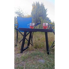Portatif Plastik Katlanabilir Sehpa Kamp Piknik Masası Siyah