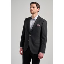 Düz Bez Ayağı Mono Yaka Tam Astar Esnek 6 Drop Comfort Fit Ceket 1002245902