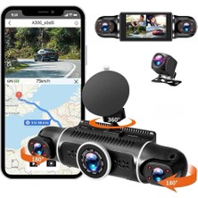 Araç Kamerası - 4 Kameralı - Gps Takip - G Sensör - 1080P Kayıt - Wifi - Özellikli