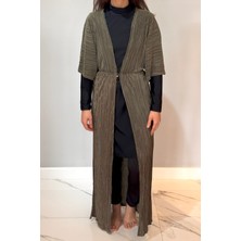 Piliseli Kimono Pareo Kaftan Bağlanabilir RPK004 Haki