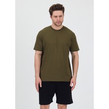 Erkek Basic Haki T-Shirt