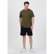 Erkek Basic Haki T-Shirt