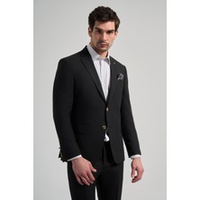 Düz Bez Ayağı Mono Yaka Tam Astar Esnek 6 Drop Slim Fit Ceket 1002245903