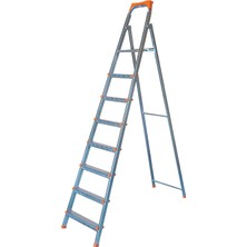 Asvera Yakut Serisi - 7+1 Basamaklı Galvanizli Profil Merdiven - Ev - Bahçe - İş Yeri İçin Dayanıklı