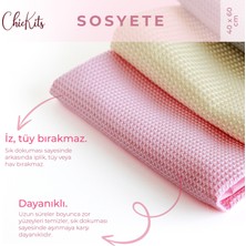 ChicKits Sosyete - Iz ve Tüy Bırakmayan Bez 40*60 cm Genel Temizlik Bezi, Araç Temizlik Bezi