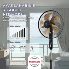 Mirkraft FS-M5018 Stand Fan Vantilatör Manuel 18''