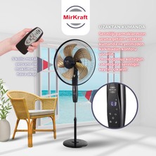 Mirkraft FS-K5018 Stand Fan Vantilatör Uzaktan Kumandalı 18''
