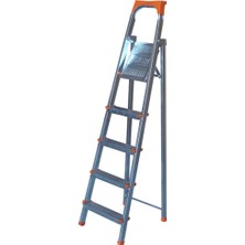 Asvera Yakut Serisi - 4+1 Basamaklı Galvanizli Profil Merdiven - Ev - Bahçe - İş Yeri İçin Dayanıklı