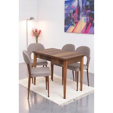 Damla Hilal Mdf Mutfak Masa Sandalye Takımı 60X100CM