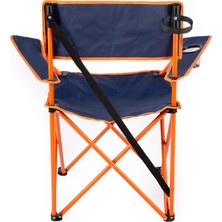 Uniqamping  Eco Ergonomik Katlanır Kamp Sandalyesi Lacivert-Turuncu