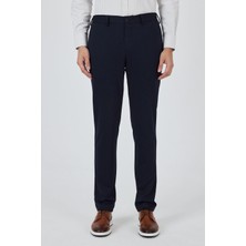 Koyu Lacivert Esnek Yandan Cepli Casual Slim Fit Jogger Pantolon 1003250156
