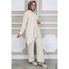 Kadın Broş Detaylı Tesettür Takım