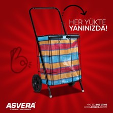 Elmas Serisi – Katlanabilir Kalın Telli Pazar Arabası | Tekerlekli Market & Alışveriş Çantalı Araç