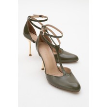 Jon Kırmızı Rugan Kadın Ince Topuklu Ayakkabı