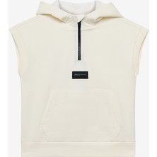 Skechers B 2 Yard Fleece Sleeveless Sweatshirt Büyük Erkek Çocuk Offwhite Sweatshirt Sk2510076-102