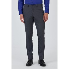 Lacivert Filafil Yan Cep Açık Paça Slim Fit Ayarlanabilir Kemer Pantolon 1003250123