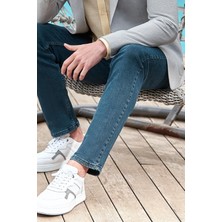 İmza Koyu Haki Gabardin 5 Cepli Slim Fit Dar Kesim Casual Denim Jean Kot Pantolon 1023240150