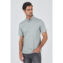 İmza Beyaz Kısa Kol Düz Suprem Polo Yaka Cepsiz Pamuklu Casual Slim Fit Tişört 1011250160