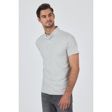 İmza Beyaz Kısa Kol Düz Suprem Polo Yaka Cepsiz Pamuklu Casual Slim Fit Tişört 1011250160