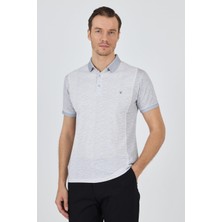 İmza Kısa Kol Baskılı Pike Polo Yaka Cepsiz Slim Fit Tişört 1011250167