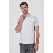 Kısa Kol Baskılı Pike Polo Yaka Cepsiz Slim Fit Tişört 1011250167