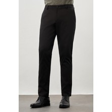 Siyah Pamuklu Yandan Cepli Casual Comfort Fit Chino Pantolon 1003245169