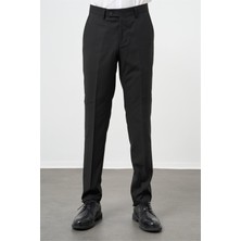 Siyah Esnek Yandan Cepli Comfort Fit Classic Pantolon 1003240914