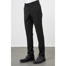 Siyah Esnek Yandan Cepli Comfort Fit Classic Pantolon 1003240914