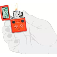 Zippo Marka Ömür Boyu Garantili Gaming Design Benzinli Çakmak