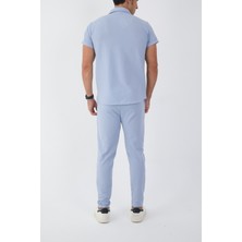 Slim-Fit Waffle Erkek Alt Üst Takım
