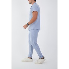 Slim-Fit Waffle Erkek Alt Üst Takım