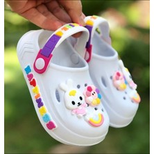 MyChild Kız Çocuk Sandalet Kaydırmaz Taban Sandalet Anaokulu Kreş Deniz ve Havuz Sandaleti