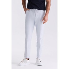 Açık Mavi Comfort Fit Beli Lastikli Jogger Pantolon