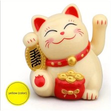 Sarı Güneş Enerjili Kedi Tasarımı ile Mini Zenginlik Çekme