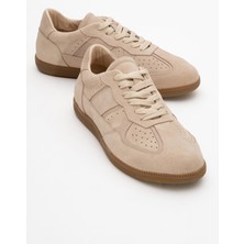 Aurel Bej Süet  Deri Kadın Günlük Spor Ayakkabı