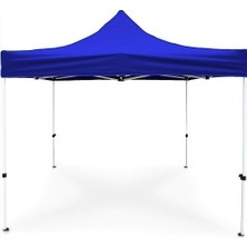Otomatik Gazebo Çardak 300 x 300  cm  Tente Teras Bahçe Kamelyası Gölgelik Mavi
