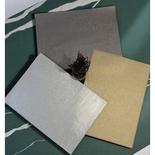 Varan Tekstil 6 Adet Metalik Gümüş Rengi Amerikan Servisi 30 *40  cm