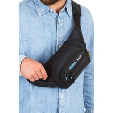 Erkek Gri USB Kulaklık Çıkışlı Crossbody Çapraz Göğüs Omuz ve Bel Çantası NEWPOLO328