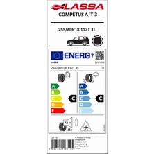 Lassa 255/60 R18 112T Xl Competus A/t3 Yaz Lastiği (Üretim YILI:2025)