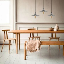 Riolight Vintage,retro,rustik Gri,gümüş Fırçalı Patinalı 3xe7 Metal Masa Üstü Sarkıt Avize EN:60CM