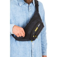 Erkek Gri USB Kulaklık Çıkışlı Crossbody Çapraz Göğüs Omuz ve Bel Çantası NEWPOLO328